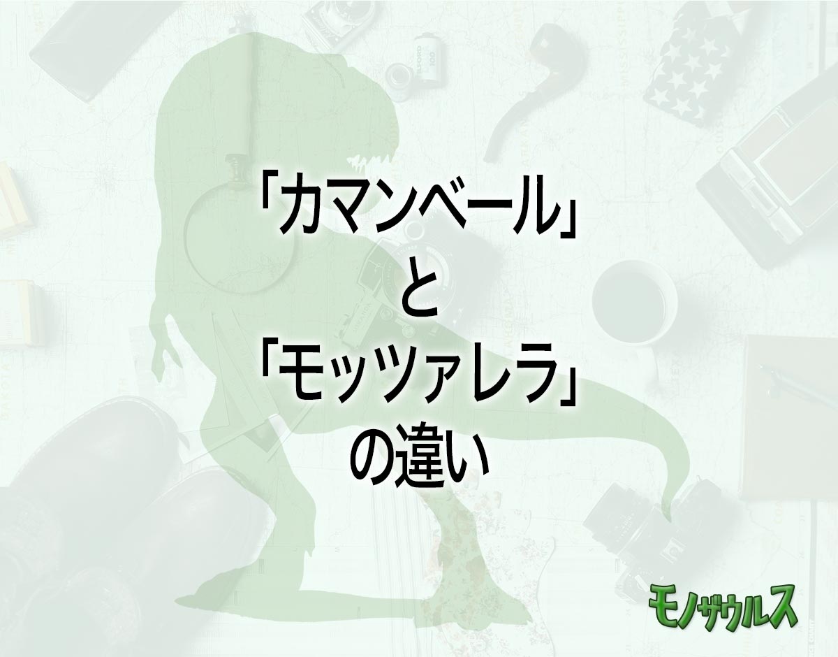 「カマンベール」と「モッツァレラ」の違いとは？