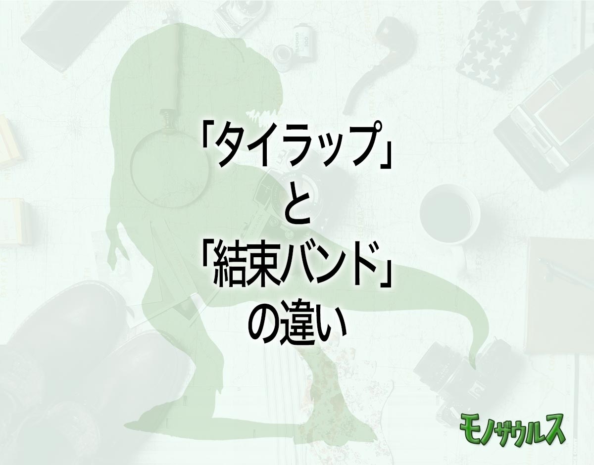 「タイラップ」と「結束バンド」の違いとは？